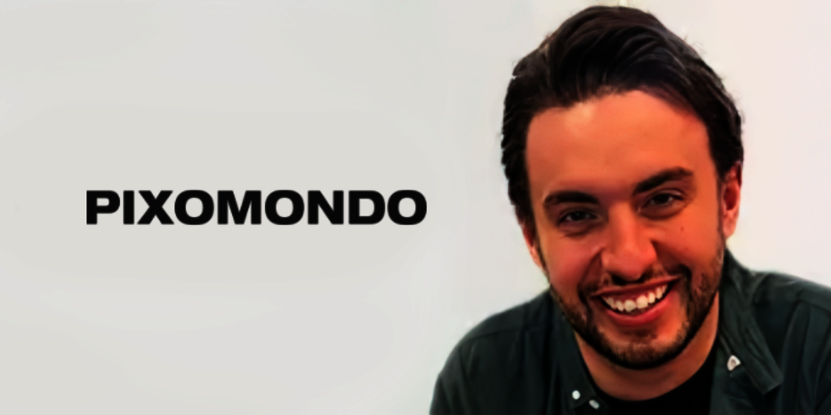 Portrait of Jack Moss with Pixomondo logo.