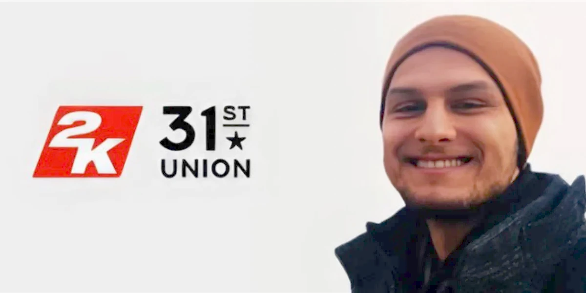 Prtrait von Daniel Schwaru mit Logo von 31st Union, einem Studio von 2K.