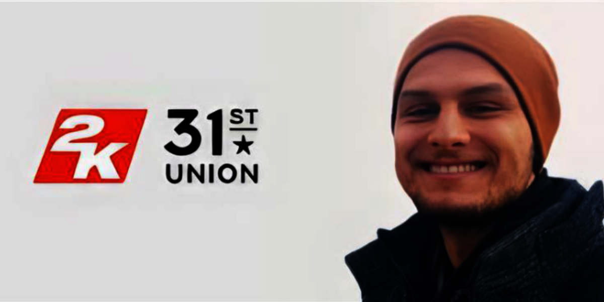 Portrait of Daniel Schwarz with 2K / 31st Union logo.