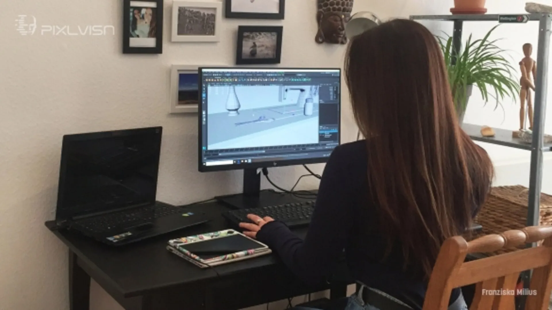 Porträt von Franziska Milius, PIXL VISN Absolventin, heute 3D Modeller bei Wētā FX