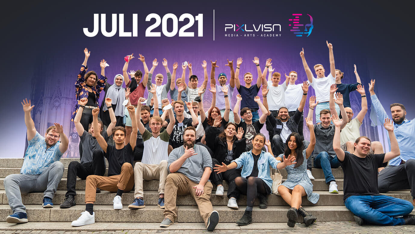 Wieder vor Ort: Kursstart der Juli 2021-Klassen bei PIXL VISN im Kölner Mediapark