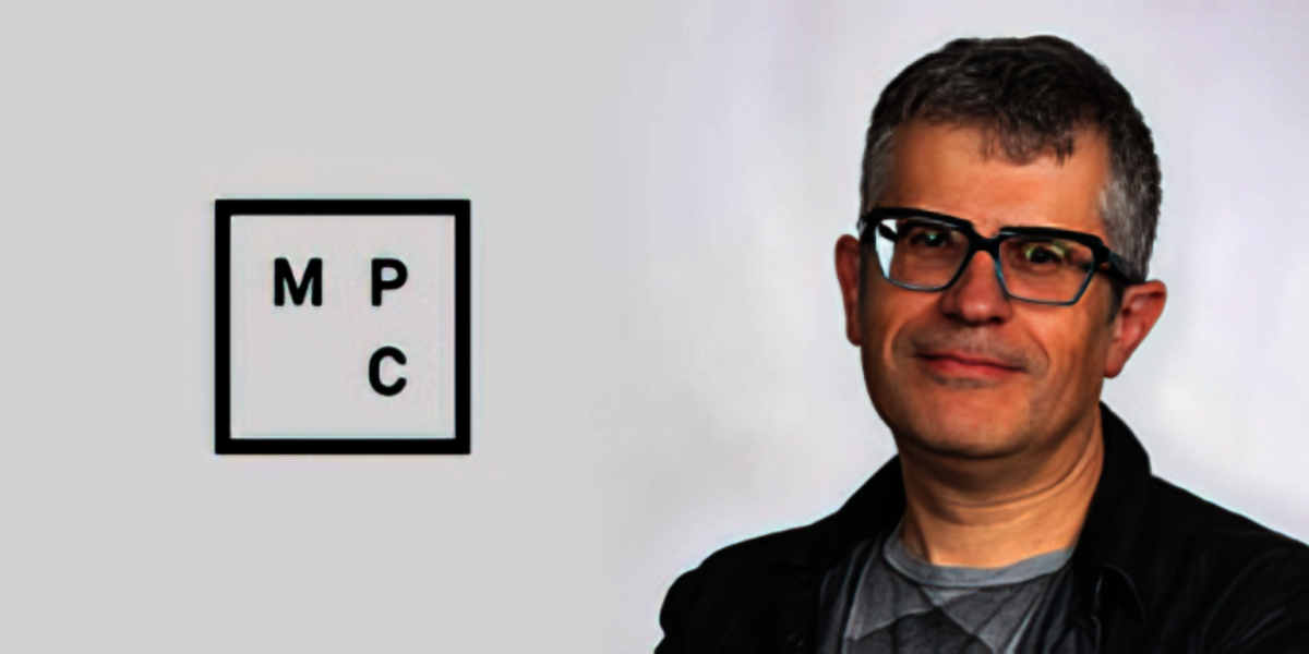 Portrait of Frederic Durand with MPC logo.
