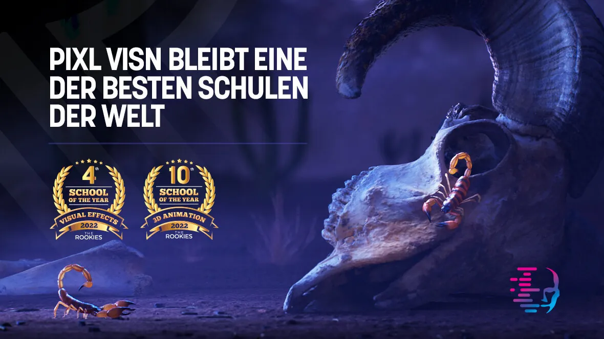 Erneut bestätigt: PIXL VISN bleibt eine der weltweilt besten Schulen für Visual Effects und 3D Animation!