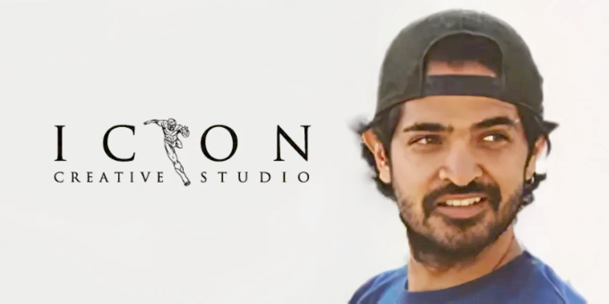 Porträt von Jose Florez mit Logo von ICON Creative Studio.