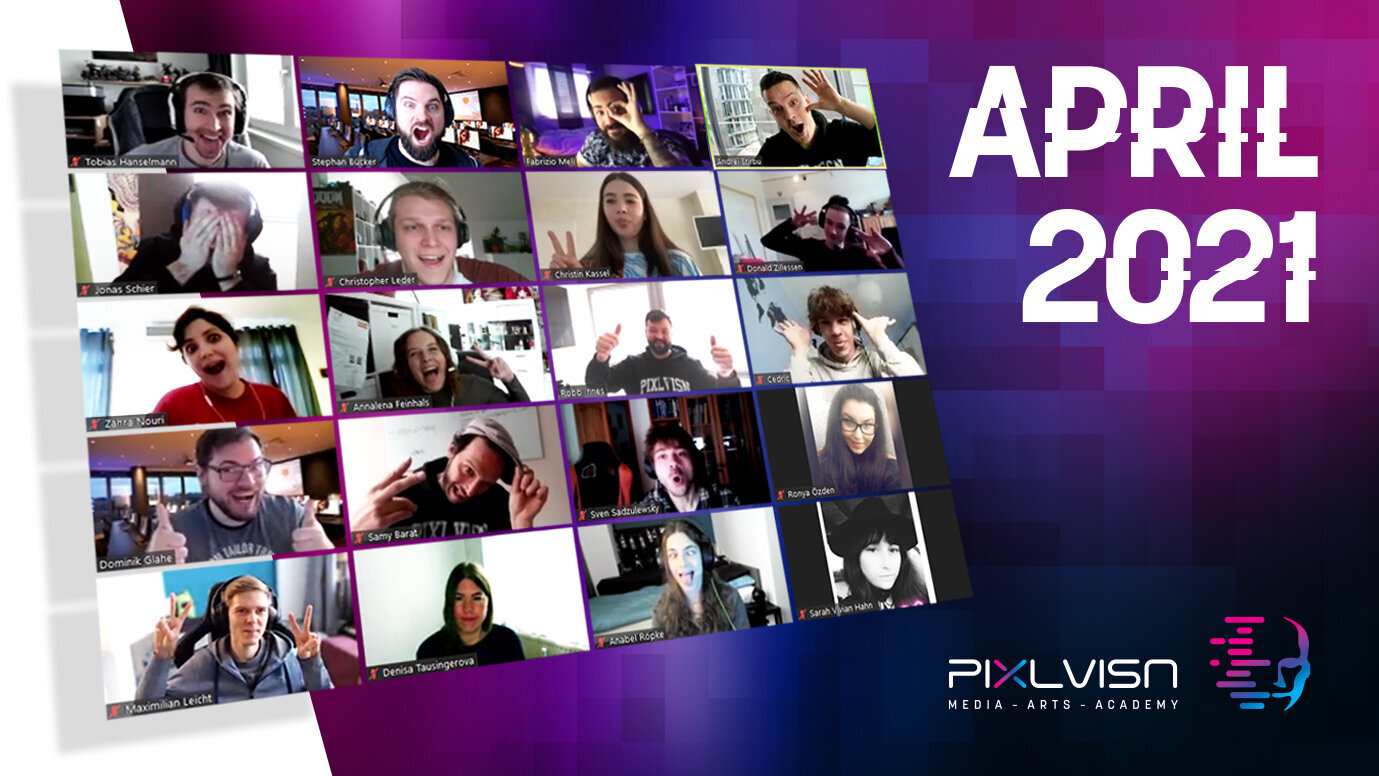 April 2021-Klasse startet virtuell in die Ausbildung bei PIXL VISN
