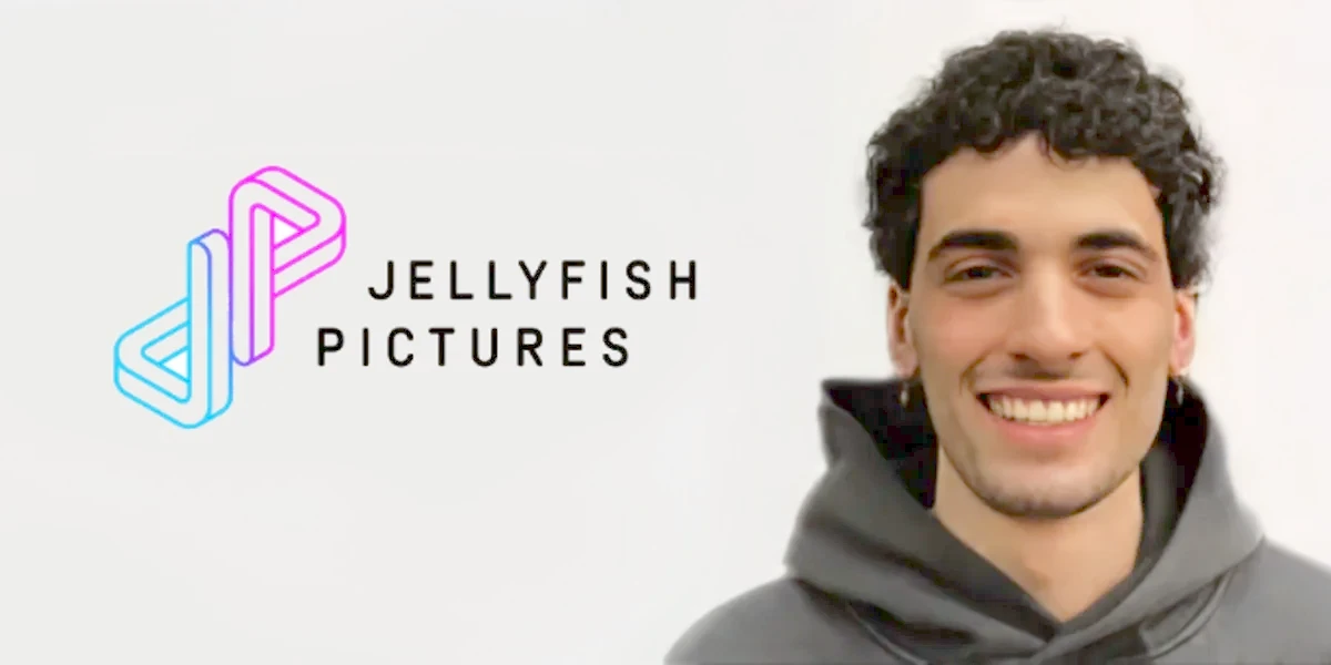 Porträt von Salvatore Sorvillo mit Logo von Jellyfish Pictures.