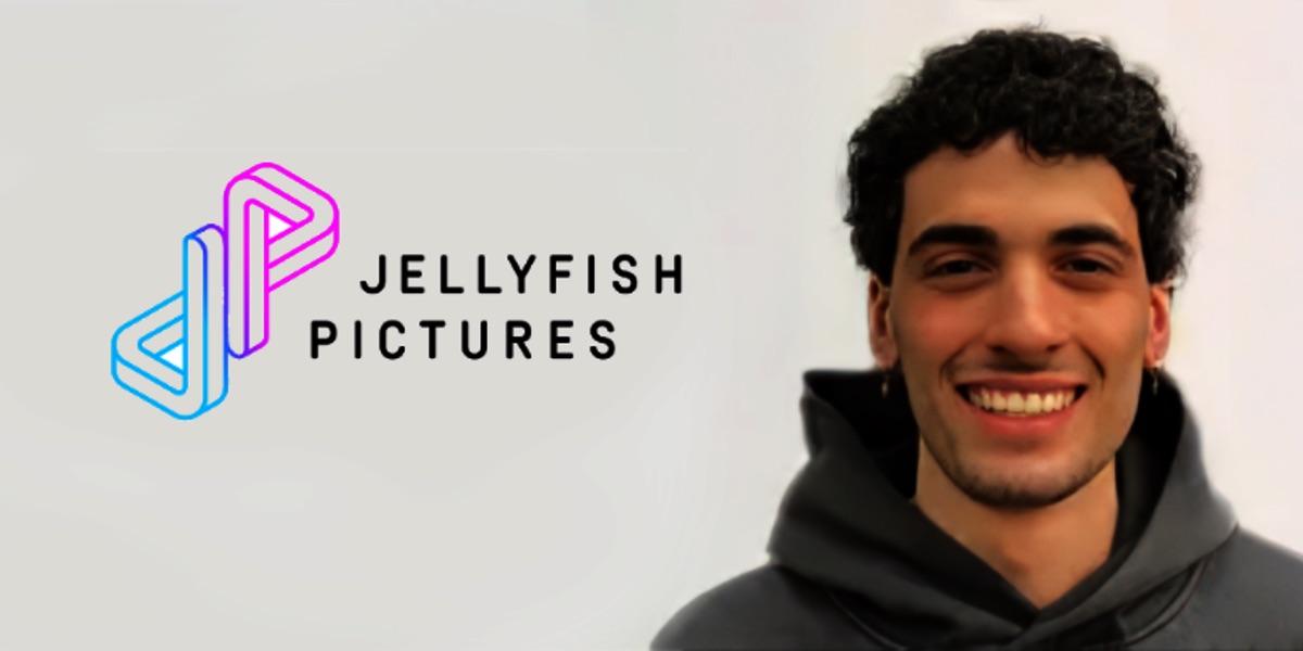 Porträt von Salvatore Sorvillo mit Logo von Jellyfish Pictures.