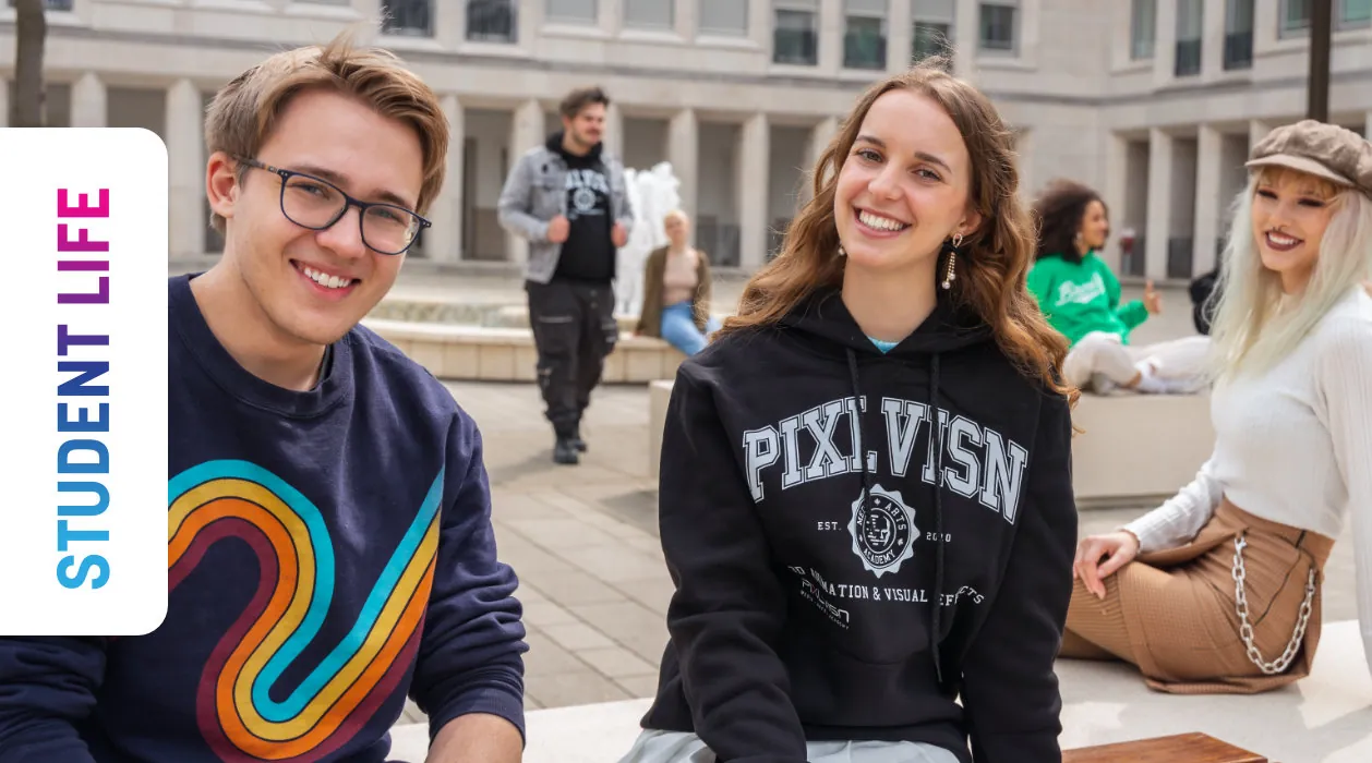 PIXL VISN students — student life page header