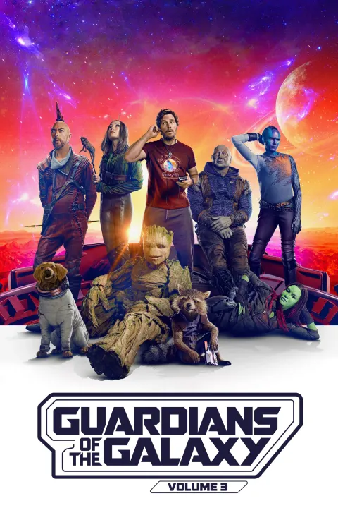 Guardians of the Galaxy Vol. 3 — Plakat einer Produktion, an der PIXL VISN Absolventen mitgewirkt haben