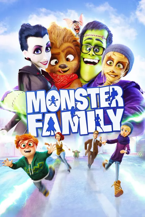 Monster Family — Plakat einer Produktion, an der PIXL VISN Absolventen mitgewirkt haben