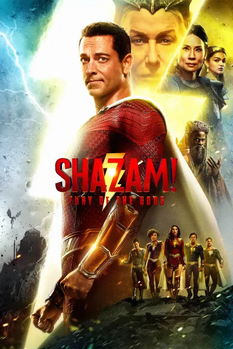 Shazam! Fury of the Gods — Plakat einer Produktion, an der PIXL VISN Absolventen mitgewirkt haben