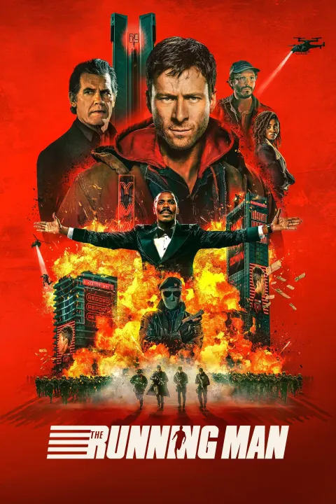 The Running Man — Plakat einer Produktion, an der PIXL VISN Absolventen mitgewirkt haben