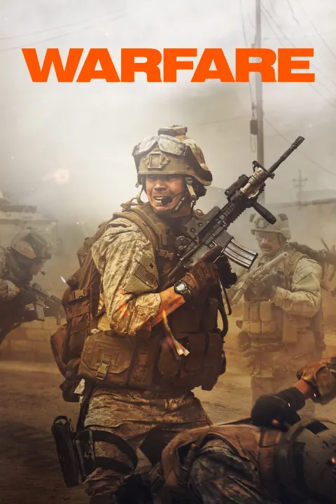 Warfare — Plakat einer Produktion, an der PIXL VISN Absolventen mitgewirkt haben